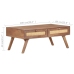 Mesa de centro de madera maciza de mango 100x60x40 cm