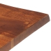 Mesa de centro borde natural madera maciza acacia 60x60x40 cm