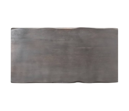 Mesa de centro borde natural madera maciza acacia 115x60x40 cm