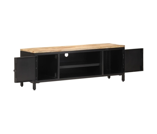 vidaXL Mueble para TV de madera maciza de mango rugosa 120x30x40 cm