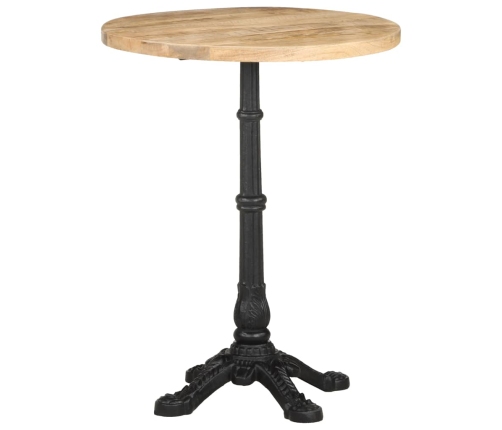 Mesa de bistró madera de mango rugosa Ø60x76 cm