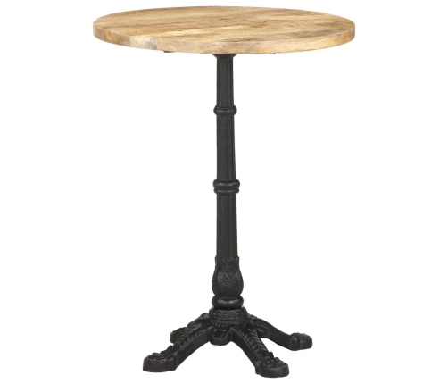 Mesa de bistró madera de mango rugosa Ø60x76 cm