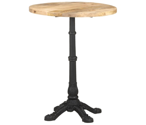 Mesa de bistró madera de mango rugosa Ø60x76 cm