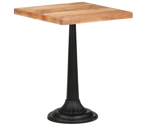 Mesa de bistró madera maciza de acacia 60x60x76 cm