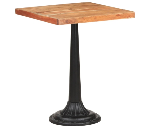 Mesa de bistró madera maciza de acacia 60x60x76 cm