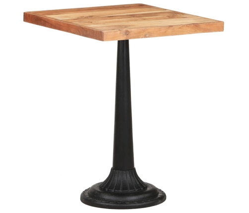 Mesa de bistró madera maciza de acacia 60x60x76 cm