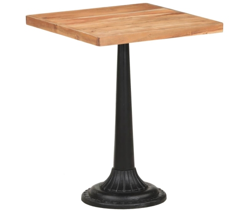 Mesa de bistró madera maciza de acacia 60x60x76 cm