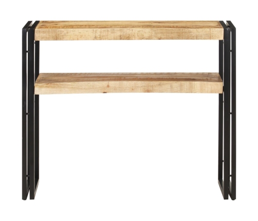 Mesa consola de madera de mango rugosa 90x30x75 cm