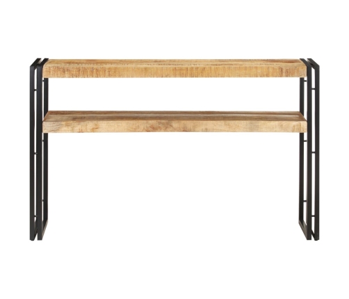 Mesa consola de madera de mango rugosa 120x30x75 cm