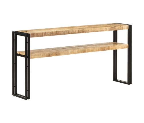 Mesa consola de madera de mango rugosa 150x30x75 cm