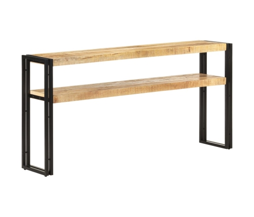 Mesa consola de madera de mango rugosa 150x30x75 cm