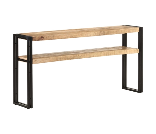 Mesa consola de madera de mango rugosa 150x30x75 cm