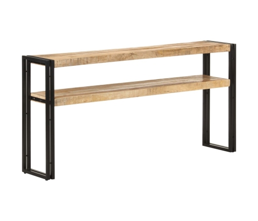 Mesa consola de madera de mango rugosa 150x30x75 cm