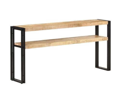 Mesa consola de madera de mango rugosa 150x30x75 cm