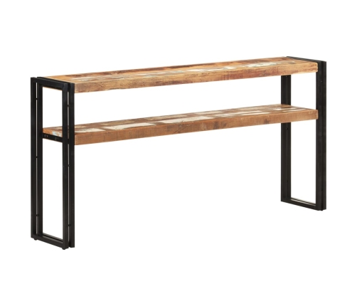 Mesa consola de madera maciza reciclada 150x30x75 cm