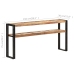 Mesa consola de madera maciza reciclada 150x30x75 cm