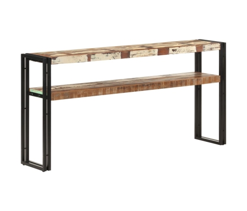 Mesa consola de madera maciza reciclada 150x30x75 cm