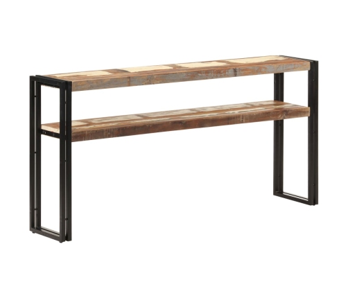 Mesa consola de madera maciza reciclada 150x30x75 cm