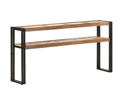 Mesa consola de madera maciza reciclada 150x30x75 cm