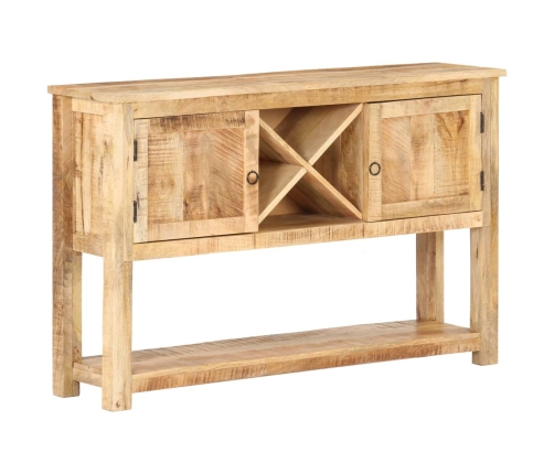 Aparador de madera de mango rugosa 120x30x76 cm