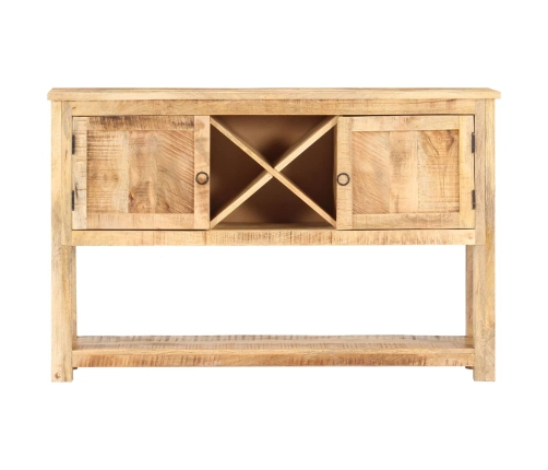 Aparador de madera de mango rugosa 120x30x76 cm