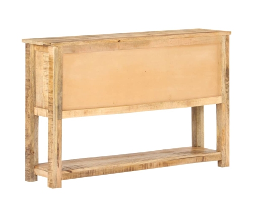 Aparador de madera de mango rugosa 120x30x76 cm