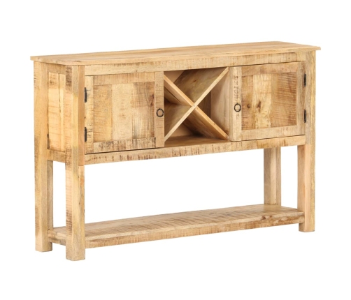 Aparador de madera de mango rugosa 120x30x76 cm