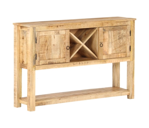 Aparador de madera de mango rugosa 120x30x76 cm