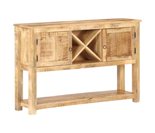 Aparador de madera de mango rugosa 120x30x76 cm