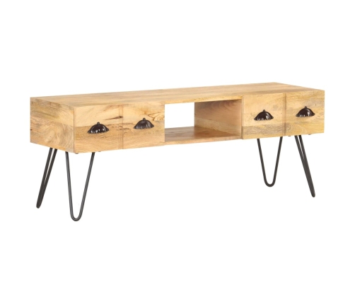 Mueble para TV madera maciza de mango 120x35x45 cm