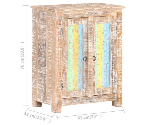 Aparador de madera de mango rugosa 61x35x76 cm