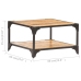 vidaXL Mesa de centro de madera maciza de mango 60x60x35 cm