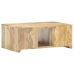 Mesa de centro de madera maciza de mango 90x50x35 cm