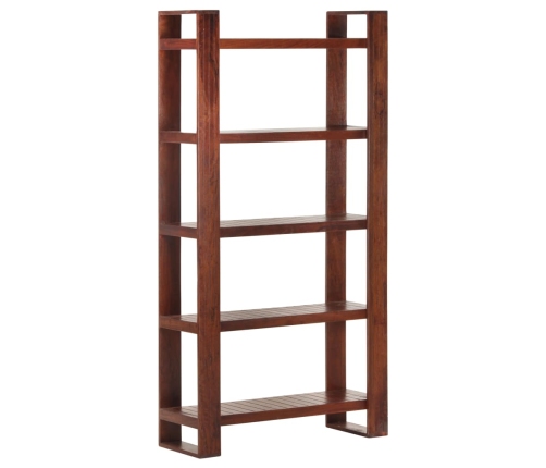 Librería de madera maciza de acacia marrón miel 85x30x166 cm