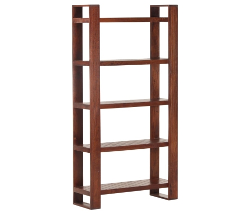 Librería de madera maciza de acacia marrón miel 85x30x166 cm