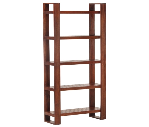 Librería de madera maciza de acacia marrón miel 85x30x166 cm