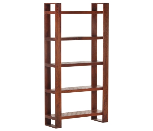 Librería de madera maciza de acacia marrón miel 85x30x166 cm