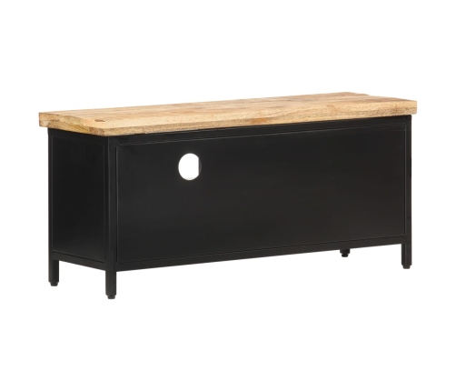 Mueble para TV de madera maciza de mango rugosa 90x30x41 cm