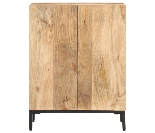 Aparador de madera maciza de mango 60x35x77 cm