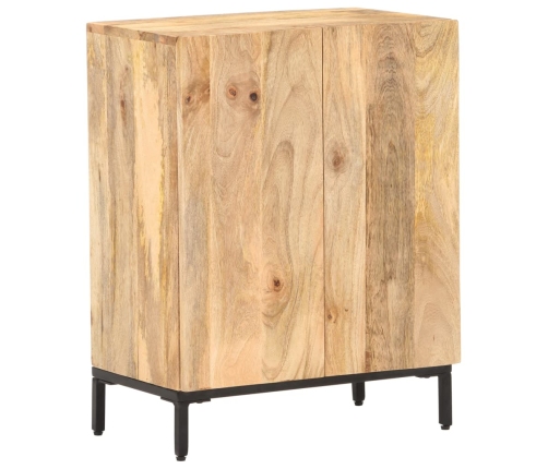 Aparador de madera maciza de mango 60x35x77 cm