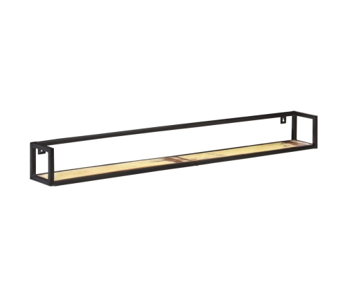 vidaXL Estantes de pared 2 unidades 160 cm madera maciza reciclada