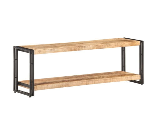 Mueble para TV de madera maciza de mango rugosa 120x30x40 cm