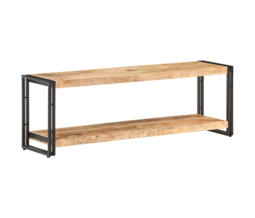 Mueble para TV de madera maciza de mango rugosa 120x30x40 cm