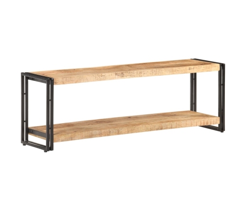 Mueble para TV de madera maciza de mango rugosa 120x30x40 cm