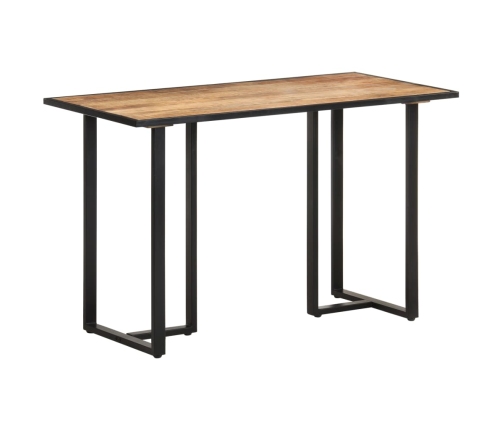 Mesa de comedor de madera maciza de mango rugosa 120 cm