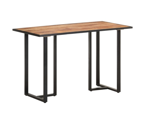 Mesa de comedor de madera maciza de mango rugosa 120 cm