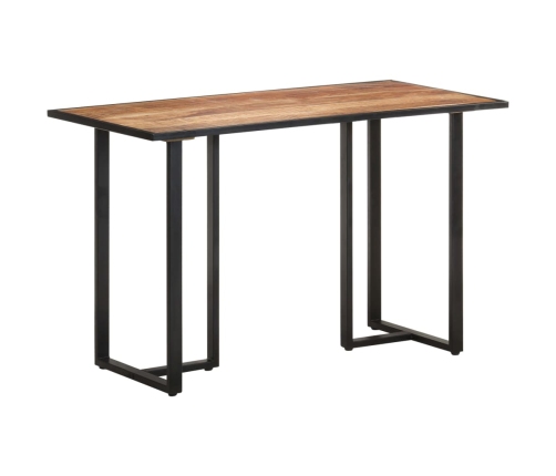 Mesa de comedor de madera maciza de mango rugosa 120 cm