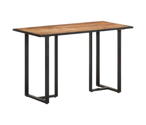 Mesa de comedor de madera maciza de mango rugosa 120 cm