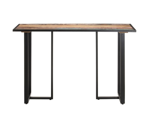 Mesa de comedor de madera maciza reciclada 120 cm