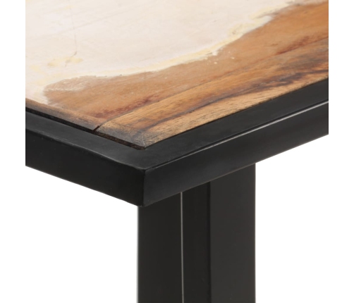 Mesa de comedor de madera maciza reciclada 120 cm